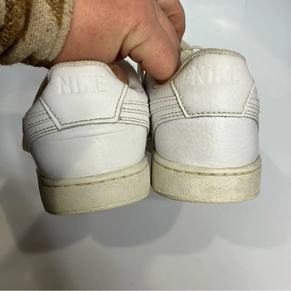 Nike all white court vision sneakers size‎ 9
